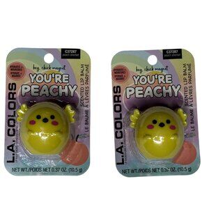 L.A. Colors You’re Peachy Lip Balm 2 Pack | Peach Scented Cute Balm